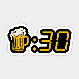 Beer Thirty Drinking Or Getting Drunk Sticker